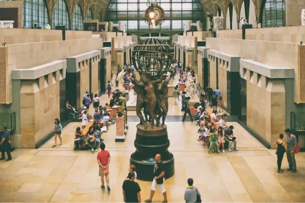 people in the musee d'orsay exhibition